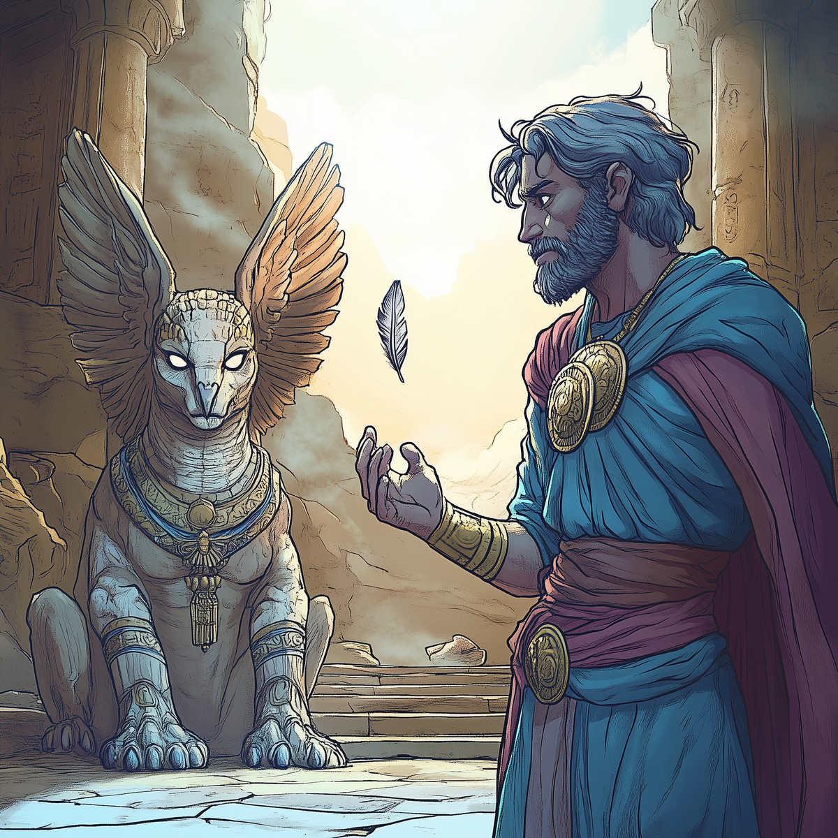 A Wizard and a Sphinx